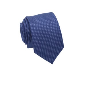 polyester blue narrow tie
