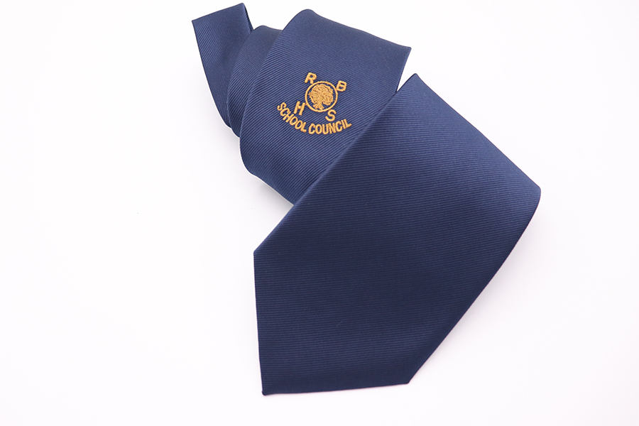 embroidered tie