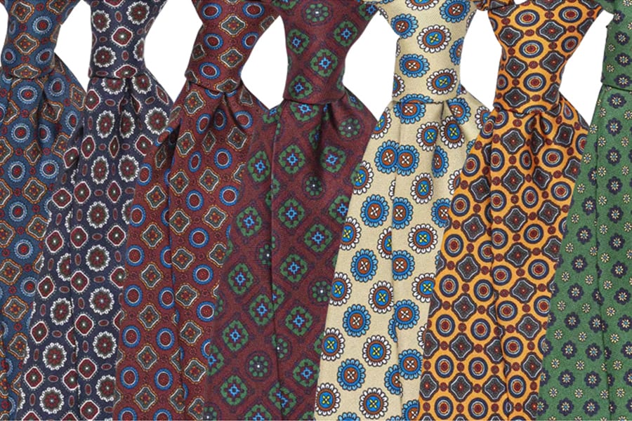 silk printed tie
